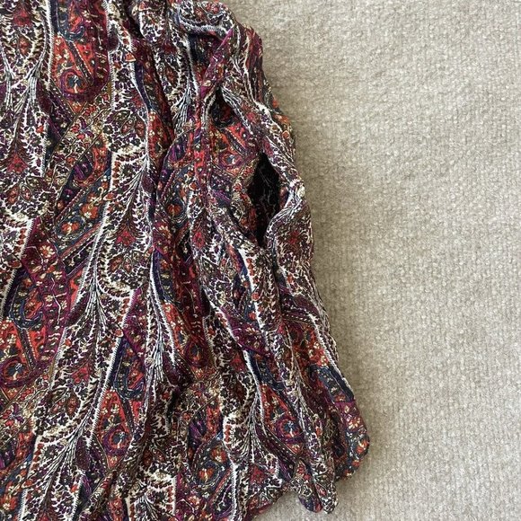 American Eagle Tank Top Womens Small Floral Tunic Pockets Casual Flowy Boho - Picture 6 of 9